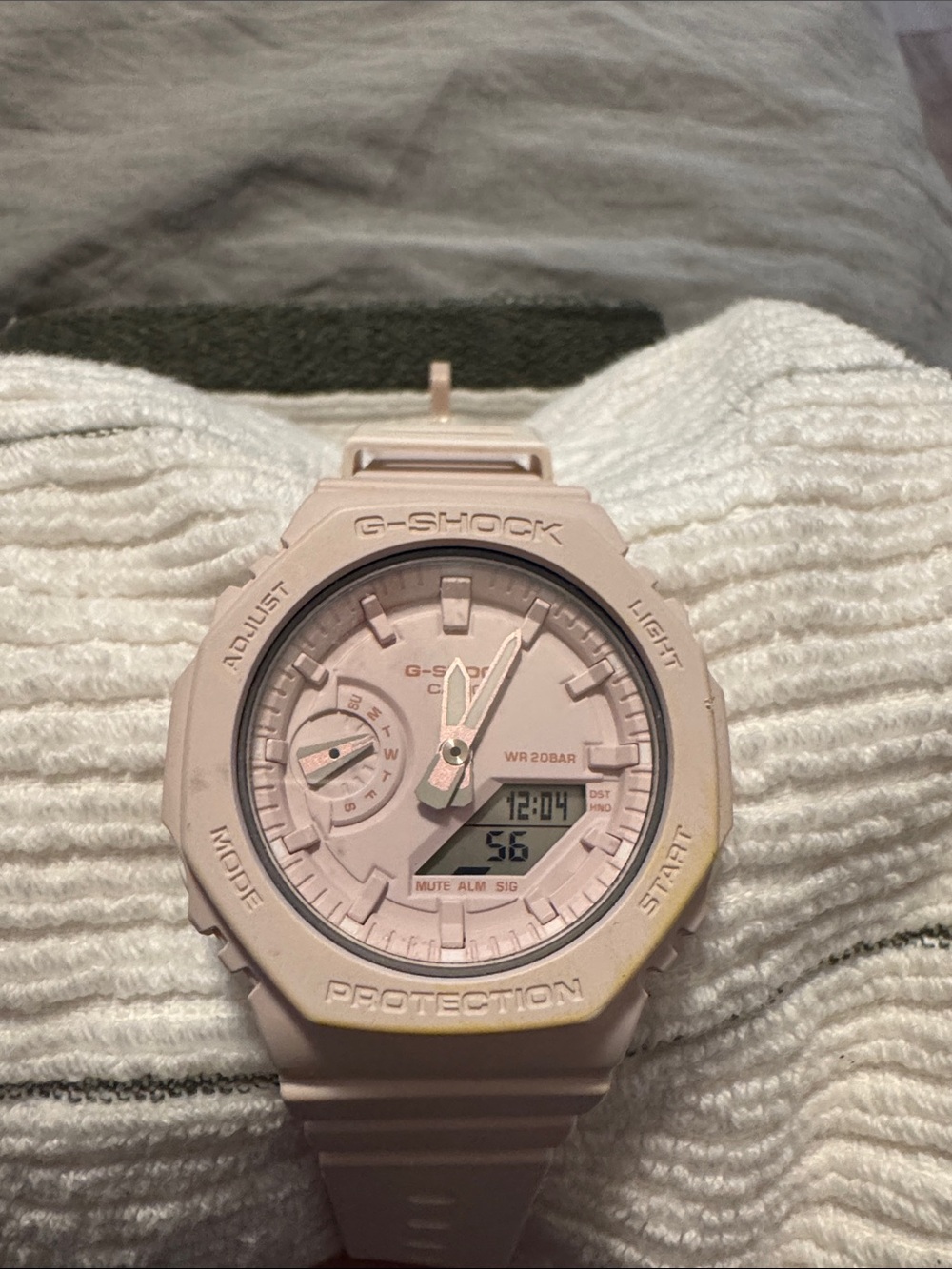 G-Shock Pink Resin Analog-Digital Watch